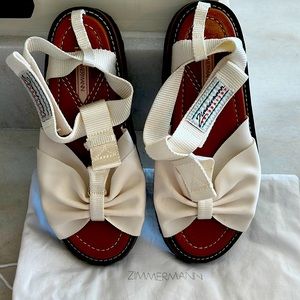 Zimmerman canvas sandal with dust bag